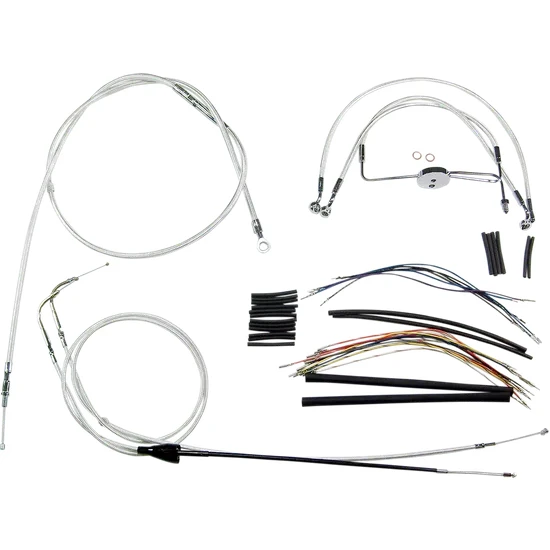 Magnum Control Clutch Brake Cable Kit Chrome for 12-14in. Apes 2