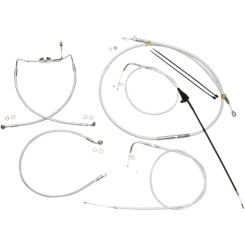 Magnum Control Clutch Brake Cable Kit Chrome for 10in. Apes 2