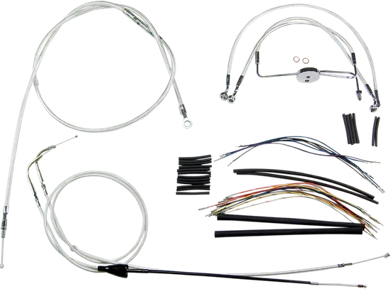 Magnum Control Clutch Brake Cable Kit Chrome for 15-17in. Apes