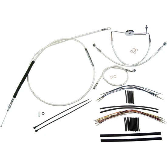 Magnum Control Clutch Brake Cable Kit Chrome for 15-17in. Apes 2