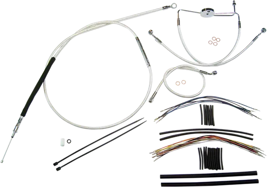 Magnum Control Clutch Brake Cable Kit Chrome for 15-17in. Apes
