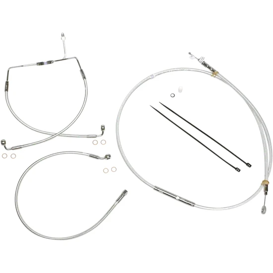Magnum Control Clutch Brake Cable Kit Chrome for 10in. Apes 2