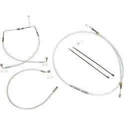 Magnum Control Clutch Brake Cable Kit Chrome for 10in. Apes