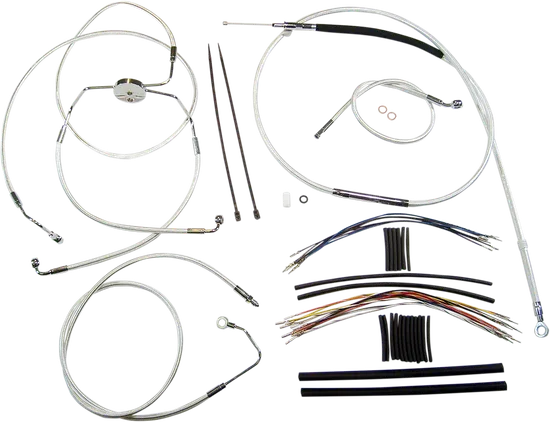 Magnum Control Clutch Brake Cable Kit Chrome for 12-14in. Apes ABS