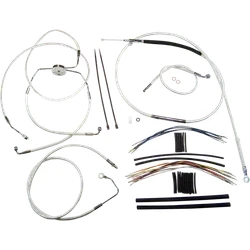 Magnum Control Clutch Brake Cable Kit Chrome for 15-17in. Apes ABS