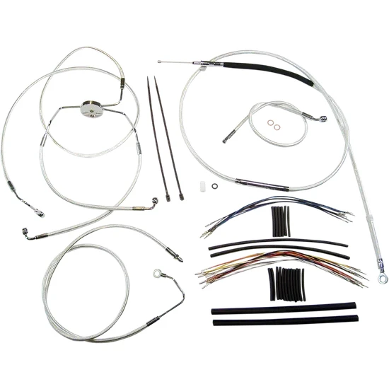 Magnum Control Clutch Brake Cable Kit Chrome for 18-20in. Apes ABS 2