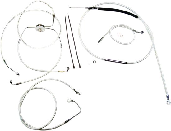 Magnum Control Clutch Brake Cable Kit Chrome for 10in. Apes ABS