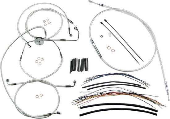 Magnum Control Clutch Brake Cable Kit Chrome for 12-14in. Apes