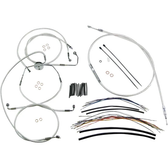 Magnum Control Clutch Brake Cable Kit Chrome for 15-17in. Apes 2