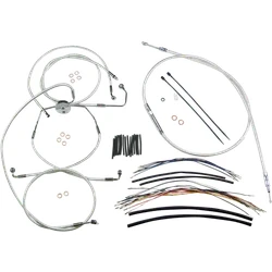 Magnum Control Clutch Brake Cable Kit Chrome for 15-17in. Apes