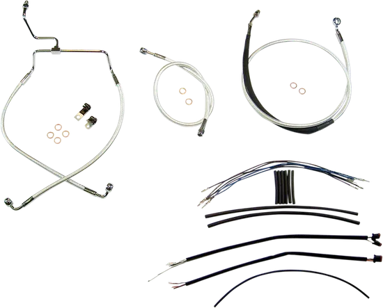 Magnum Control Clutch Brake Cable Kit Chrome for 15-17in. Apes