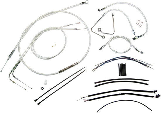Magnum Control Clutch Brake Cable Kit Chrome for 12-14in. Apes ABS