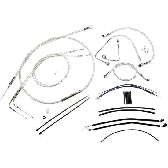 Magnum Control Clutch Brake Cable Kit Chrome for 12-14in. Apes ABS 2