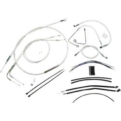 Magnum Control Clutch Brake Cable Kit Chrome for 12-14in. Apes ABS