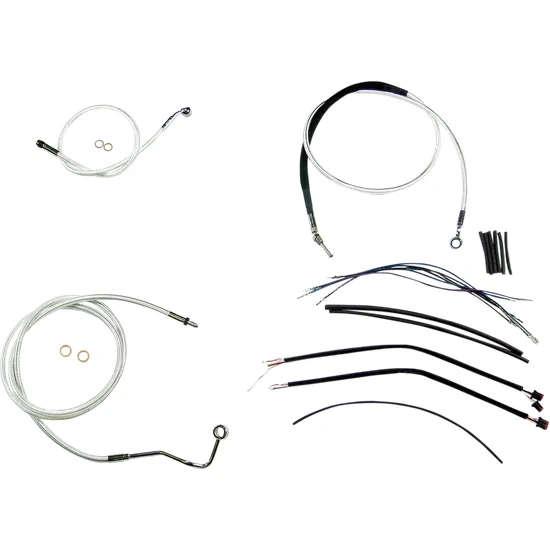 Magnum Control Clutch Brake Cable Kit Upper Chrome for 15-17in. Apes 2