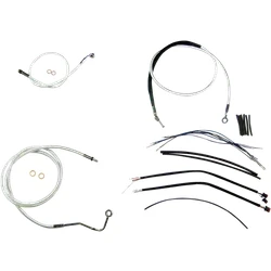 Magnum Control Clutch Brake Cable Kit Upper Chrome for 15-17in. Apes
