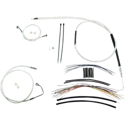 Magnum Control Clutch Brake Cable Kit Upper Chrome for 15-17in. Apes