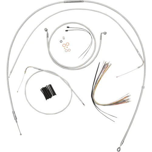 Magnum Control Clutch Brake Cable Kit Chrome for 18-20in. Apes 2
