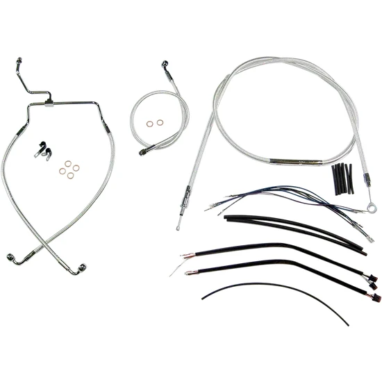 Magnum Control Clutch Brake Cable Kit Chrome for 15-17in. Apes 2