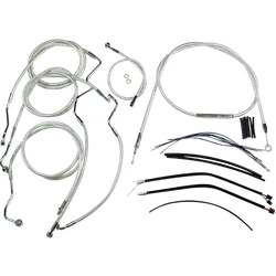 Magnum Control Clutch Brake Cable Kit Chrome for 15-17in. Apes ABS