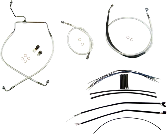 Magnum Control Clutch Brake Cable Kit Chrome for 15-17in. Apes