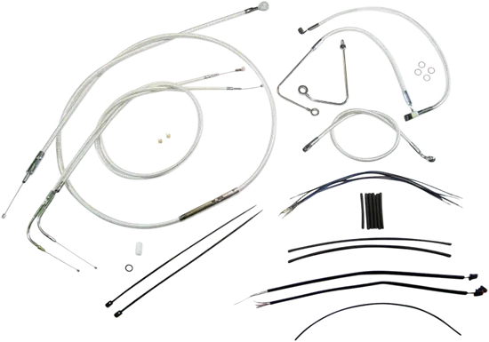 Magnum Control Clutch Brake Cable Kit Chrome for 12-14in. Apes