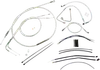 Magnum Control Clutch Brake Cable Kit Chrome for 12-14in. Apes