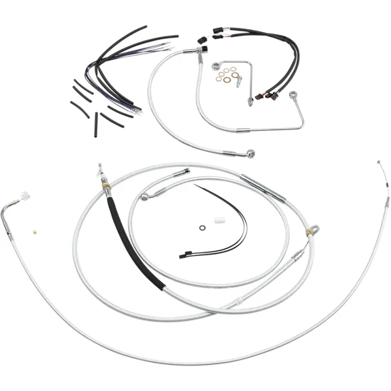 Magnum Control Clutch Brake Cable Kit Chrome for 15-17in. Apes 2