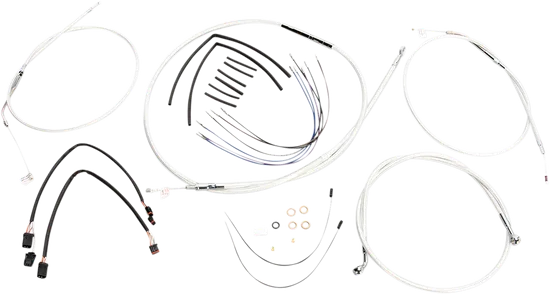 Magnum Control Clutch Brake Cable Kit Chrome for 10-12in. Apes