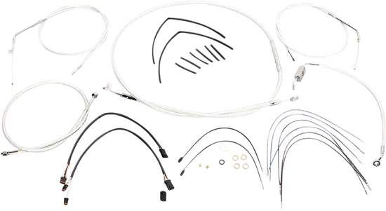 Magnum Control Clutch Brake Cable Kit Chrome for 14-16in. Apes ABS