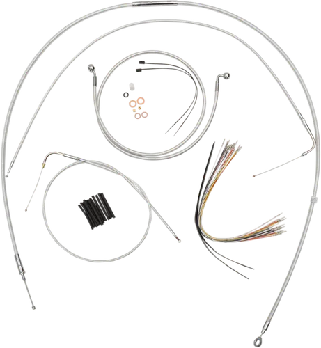 Magnum Control Clutch Brake Cable Kit Chrome for 18-20in. Apes ABS 2