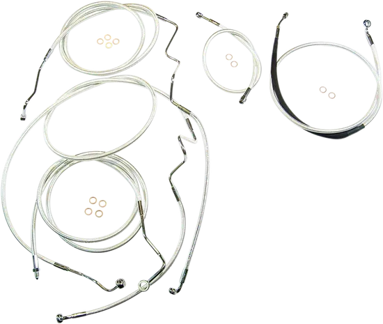 Magnum Control Clutch Brake Cable Kit Chrome for 10in. Apes ABS