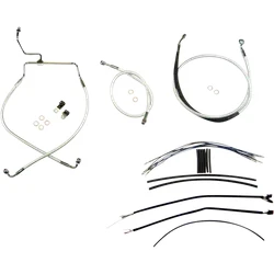 Magnum Control Clutch Brake Cable Kit Chrome for 12-14in. Apes