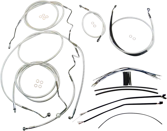 Magnum Control Clutch Brake Cable Kit Chrome for 12-14in. Apes ABS