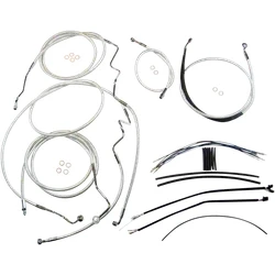 Magnum Control Clutch Brake Cable Kit Chrome for 12-14in. Apes ABS