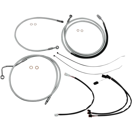 Magnum Control Clutch Brake Cable Kit Upper Chrome for 15-17in. Apes ABS 2