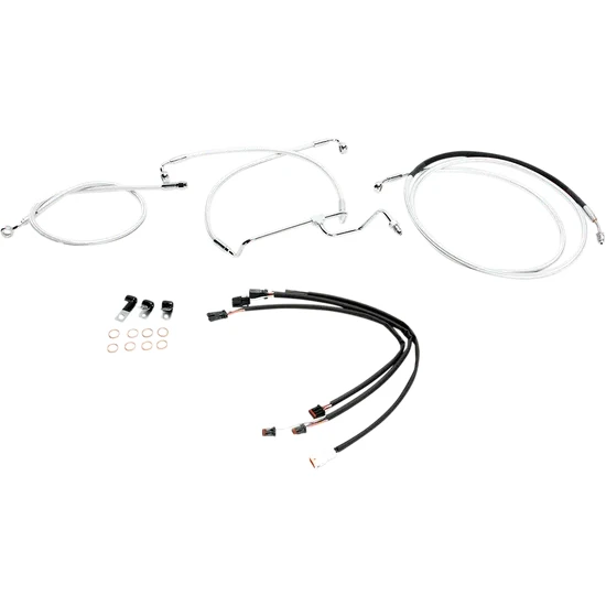 Magnum Control Clutch Brake Cable Kit Chrome for 12-14in. Apes 2