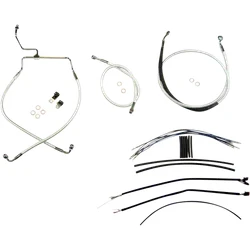 Magnum Control Clutch Brake Cable Kit Chrome for 15-17in. Apes