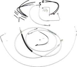 Magnum Control Clutch Brake Cable Kit Upper Chrome for 15-17in. Apes ABS