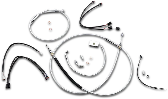 Magnum Control Clutch Brake Cable Kit Chrome for 15-17in. Apes ABS