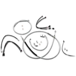 Magnum Control Clutch Brake Cable Kit Chrome for 15-17in. Apes ABS