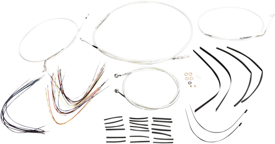 Magnum Control Clutch Brake Cable Kit Chrome for 12-14in. Apes 1