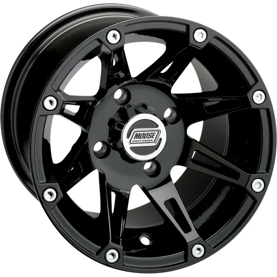 Wheel - 387X - Front - Black - 12x7 - 4/110 - 4+3 8