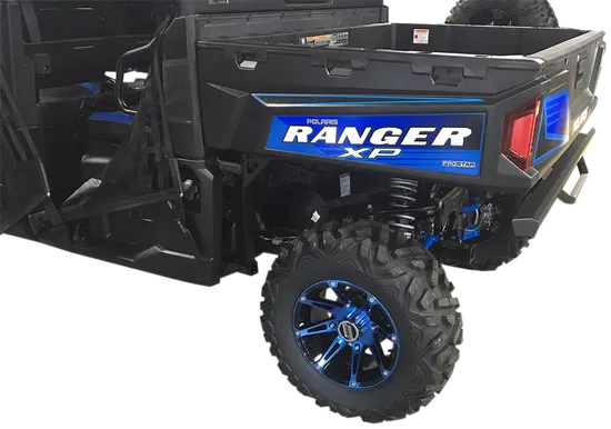 Wheel - 387X - Front - Anodized Blue/Black - 12x7 - 4/136 - 4+3 7