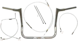 Magnum 1.25in. Viking Bagger Handlebar Installation Kit Chrome 10in.