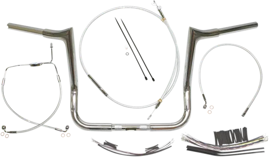 Magnum 1.25in Viking Bagger Handlebar Installation Kit Chrome 12in