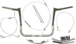 Magnum 1.25in Viking Bagger Handlebar wo ABS Installation Kit Chrome 14in