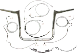 Magnum 1.25in. Viking Bagger Handlebar Installation Kit Chrome 12in.