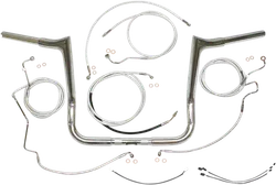 Magnum 1.25in. Viking Bagger Handlebar Installation Kit Chrome 12in.