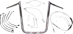 Magnum 1.25in. Viking Ape Hanger Handlebar Installation Kit Chrome 14in.